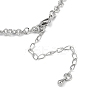 Rack Plating Brass Textured Cable Chain Necklaces for Women NJEW-K382-06P-2