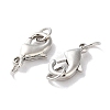 Rack Plating Brass Lobster Claw Clasps KK-F090-26P-02-2