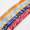 Handmade Millefiori Glass Bead Strands LAMP-H057-03-1