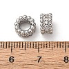 Brass Cubic Zirconia European Beads ZIRC-L105-09P-3
