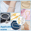 10Pcs 2 Colors 999 Fine Silver S Clasps STAS-PH0006-24-6