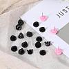 60Pcs Rubber Pin Backs FIND-YW0011-59-5