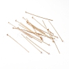 Brass Flat Head Pins KK-TAC0002-21RG-2