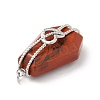 Natural Red Jasper Pendants G-G870-09P-03-3