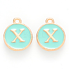 Golden Plated Alloy Enamel Charms ENAM-S118-05X-1