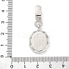 Brass Micro Pave Cubic Zirconia Pendants KK-S510-45GP-01-3