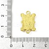Brass & White ABS Plastic Imitation Pearl Playing Card A Connector Charms KK-M322-23G-3