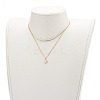 Brass Micro Pave Clear Cubic Zirconia Pendant Necklaces NJEW-JN03400-5