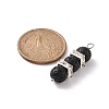 Natural Lava Rock Pendants PALLOY-JF01960-2