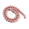 Synthetic Lava Rock Dyed Beads Strands G-H311-08B-08-3