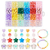 60Pcs 6 Colors Transparent Acrylic Beads TACR-TA0001-53-1