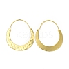 Brass Teardrop Hoop Earrings for Women EJEW-H092-10G-2