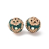 Handmade Resin Indonesia Round Beads IPDL-P005-10KCG-02-1