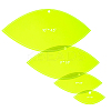 4Pcs 4 Style Acrylic Cardboard Town Template Sets DIY-WH0888-804D-1