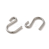 Non-Tarnish 304 Stainless Steel S-Hook Clasp STAS-C085-03E-P-2