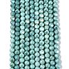 Ombre Effect Dyed Electroplate Opaque Glass Beads Strands EGLA-Q130-01A-08-2