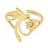 304 Stainless Steel Open Rings RJEW-S237-01G-2