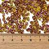 Spray Painted Glass Seed Beads SEED-F005-04A-01-4