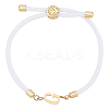 1pc Adjustable Nylon Cord Slider Bracelets for Women BJEW-LP0001-33G-G-1