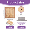 Rectangle Wood Crochet Blocking Board DIY-BC0013-59C-2