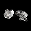 Natural Quartz Crystal Carved Half Hole Beads G-K367-02D-2