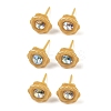 Hypoallergenic Bioceramics Zirconia Ceramic Stud Earrings EJEW-C111-10E-1