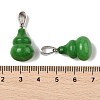 Dyed Natural White Jade Pendants G-B127-03P-18-4