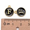 Golden Plated Alloy Charms X-ENAM-S118-02F-3