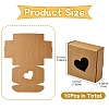 10Pcs Kraft Paper Packaging Boxes CON-YW0001-75-3
