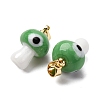Handmade Lampwork Pendants LAMP-S069-06G-08-2