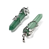 Natural Green Aventurine Big Pointed Pendants G-A172-16M-2
