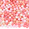 500Pcs Rubberized Style Imitated Silicone Acrylic Beads MACR-SP0001-07C-1