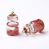 Imitation Food Resin Pendants RESI-CJC0001-49E-2