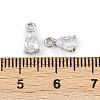 Brass Micro Pave Cubic Zirconia Pendants KK-K374-07P-03-3