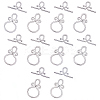 10Pcs 304 Stainless Steel Toggle Clasps STAS-BBC0008-32P-1