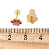 304 Stainless Steel Stud Enamel Earrings EJEW-Q028-04A-G-3