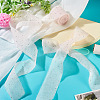 2Rolls Polyester Hot-fix Rhinestone Raw Edges Ribbon OCOR-TA0003-95F-7