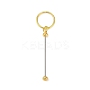 Iron Bar Beadable Keychain Clasps AJEW-R004-02G-1