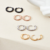 8Pcs 4 Colors 304 Stainless Steel Huggie Hoop Earrings for Women and Men EJEW-LP0001-10-3