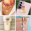 10Pcs 5 Colors Autumn Theme Zinc Alloy Pendants ENAM-YW0005-10-6