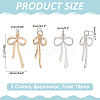 16Pcs 2 Colors Rack Plating Brass Micro Pave Cubic Zirconia Pandants KK-ME0001-01-2