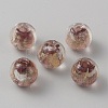 Handmade Gold Sand Lampwork Beads LAMP-WH0011-03A-04-1