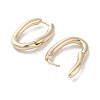 Oval Alloy Hoop Earrings for Women EJEW-H309-01KCG-2