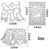 Pet Gog Frame Metal Cutting Dies Stencils DIY-GF0001-19-2