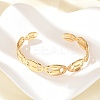304 Stainless Steel Cuff Bangles for Women BJEW-B120-04G-01-3