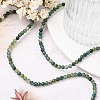 Natural Moss Agate Beads Strands X-GSR4mmC001-5