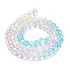 Transparent Painted Glass Beads Strands LS-DGLA-A034-T6mm-A21-5