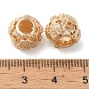 Rack Plating Alloy European Beads PALLOY-S189-04G-2