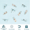 10Pcs 304 Stainless Steel Stud Earring Findings STAS-SP0001-88B-P-5