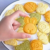 8Pcs 8 Styles Easter Theme Plastic Cookie Cutters EAER-PW0001-066-4